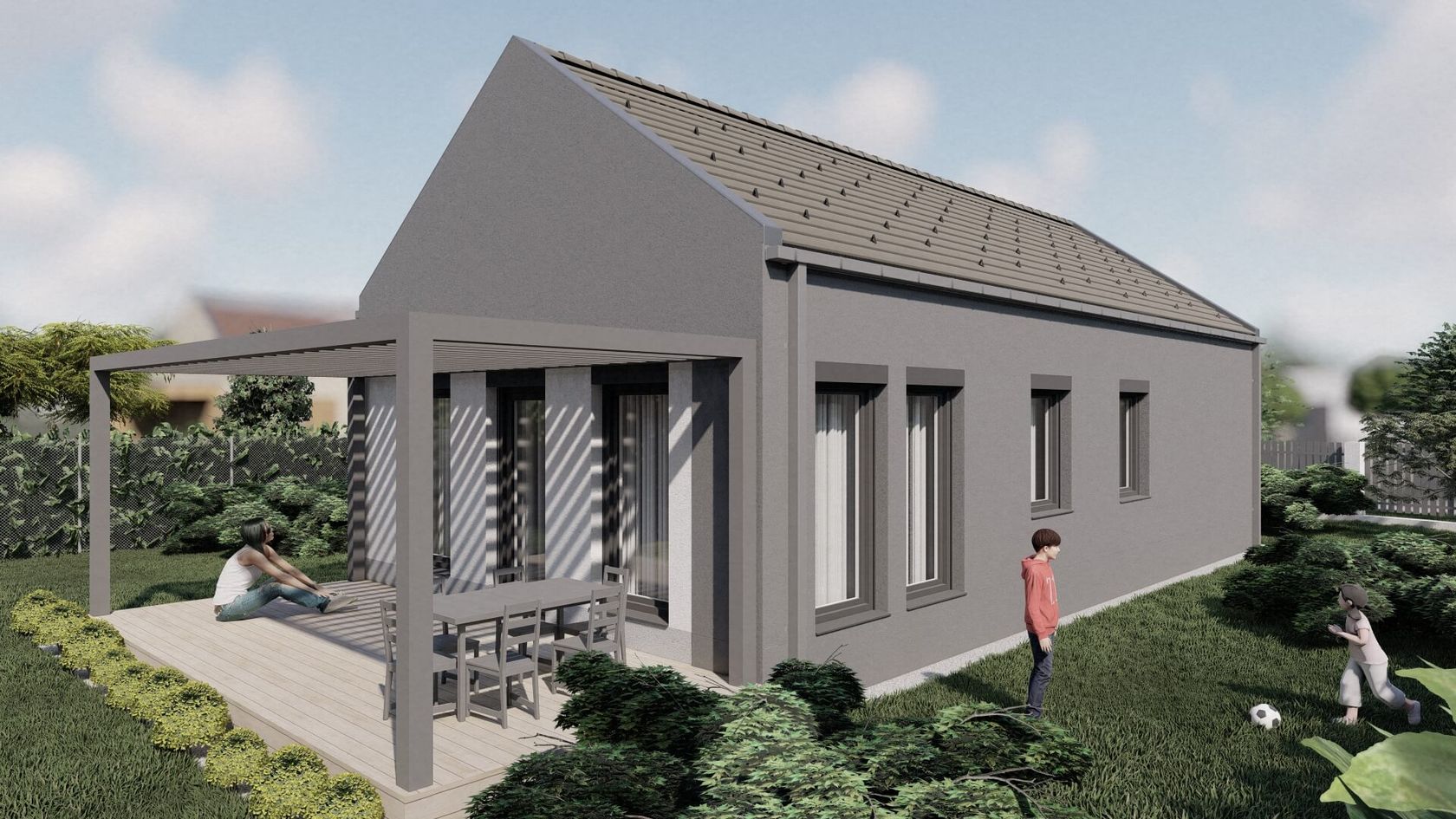Masterplast Modulhouse terv - Hermész