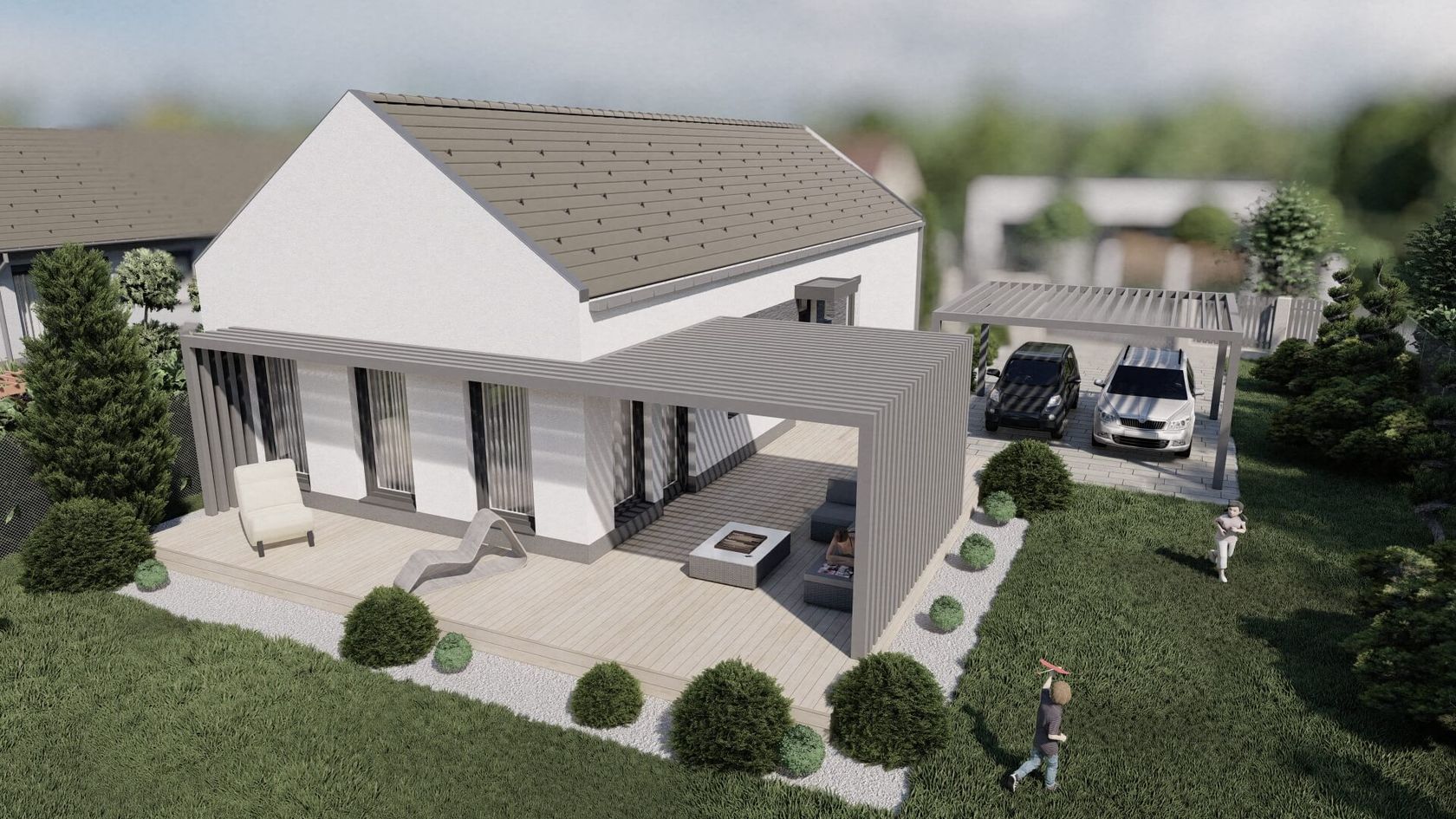 Masterplast Modulhouse terv - Pallasz Athéné
